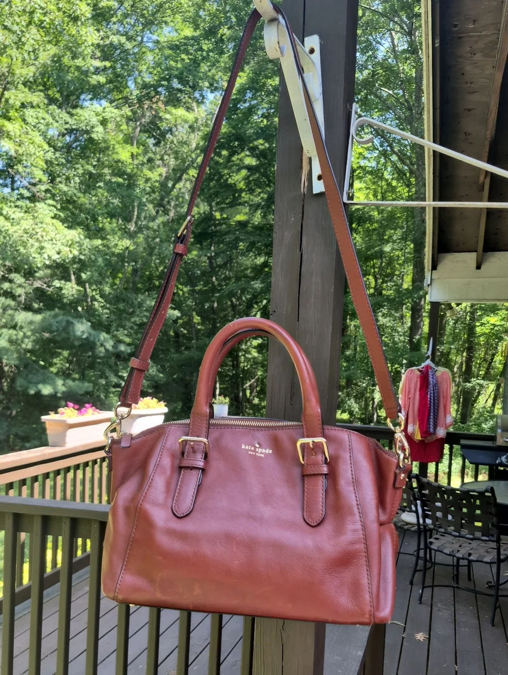 Kate Spade New York Brighton Park Sloan Small Satchel Bag Dark Roast